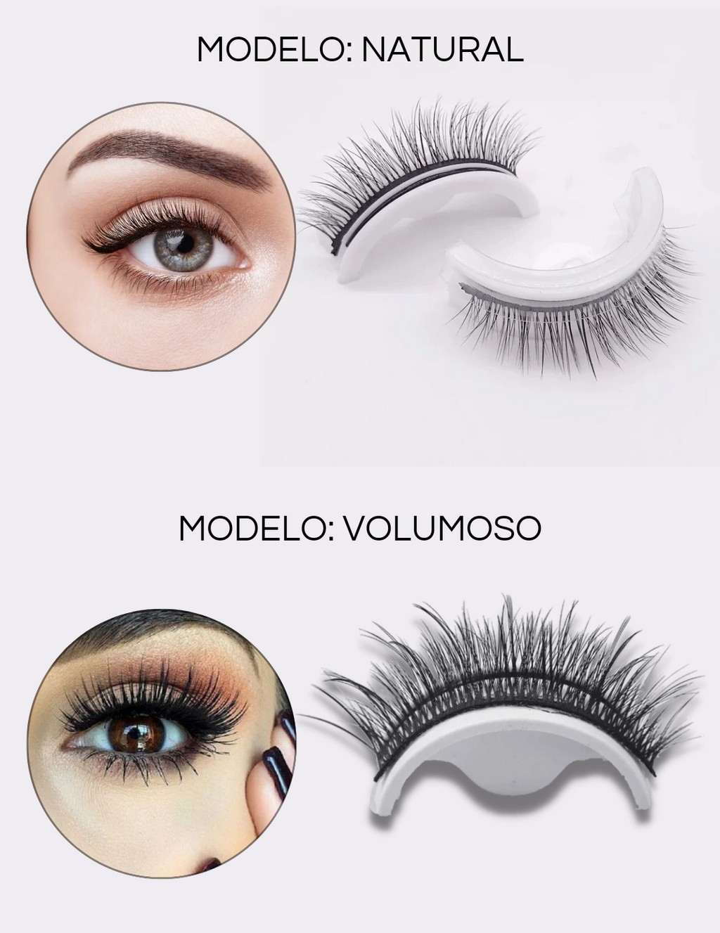 Cílios Autoadesivos Glamour™ | Pague 1 e Leve 2 Pares