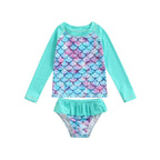 Biquíni Infantil Manga Comprida Sereia