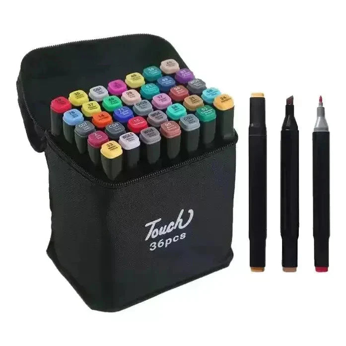 Caneta Marcadora Ponta Dupla Touch (+Bobbie Goods Brinde)