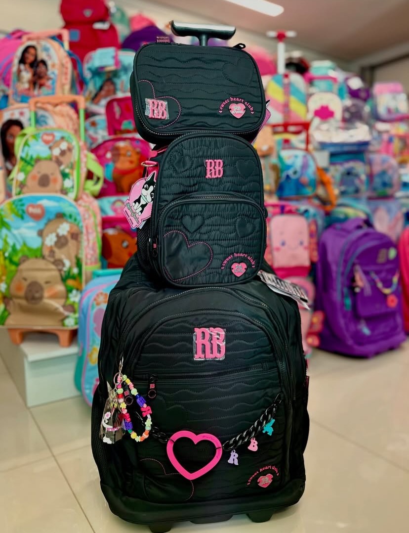 Kit escolar (mochila, lancheira, estojo) 012