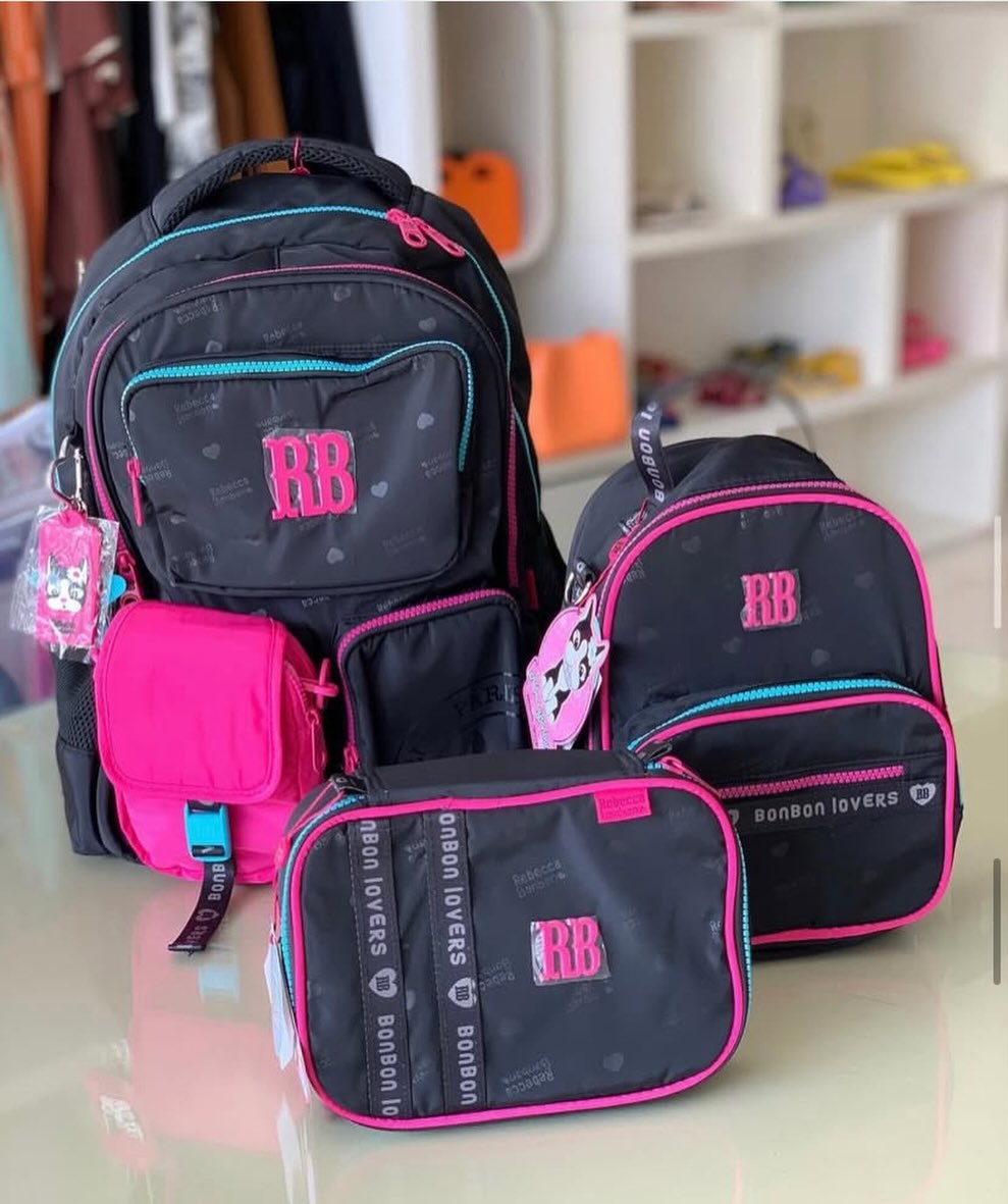 Kit escolar (mochila, lancheira, estojo) 014